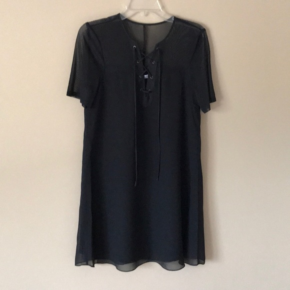 New BCBGENERATION midi lace black dress size S - Picture 2 of 8